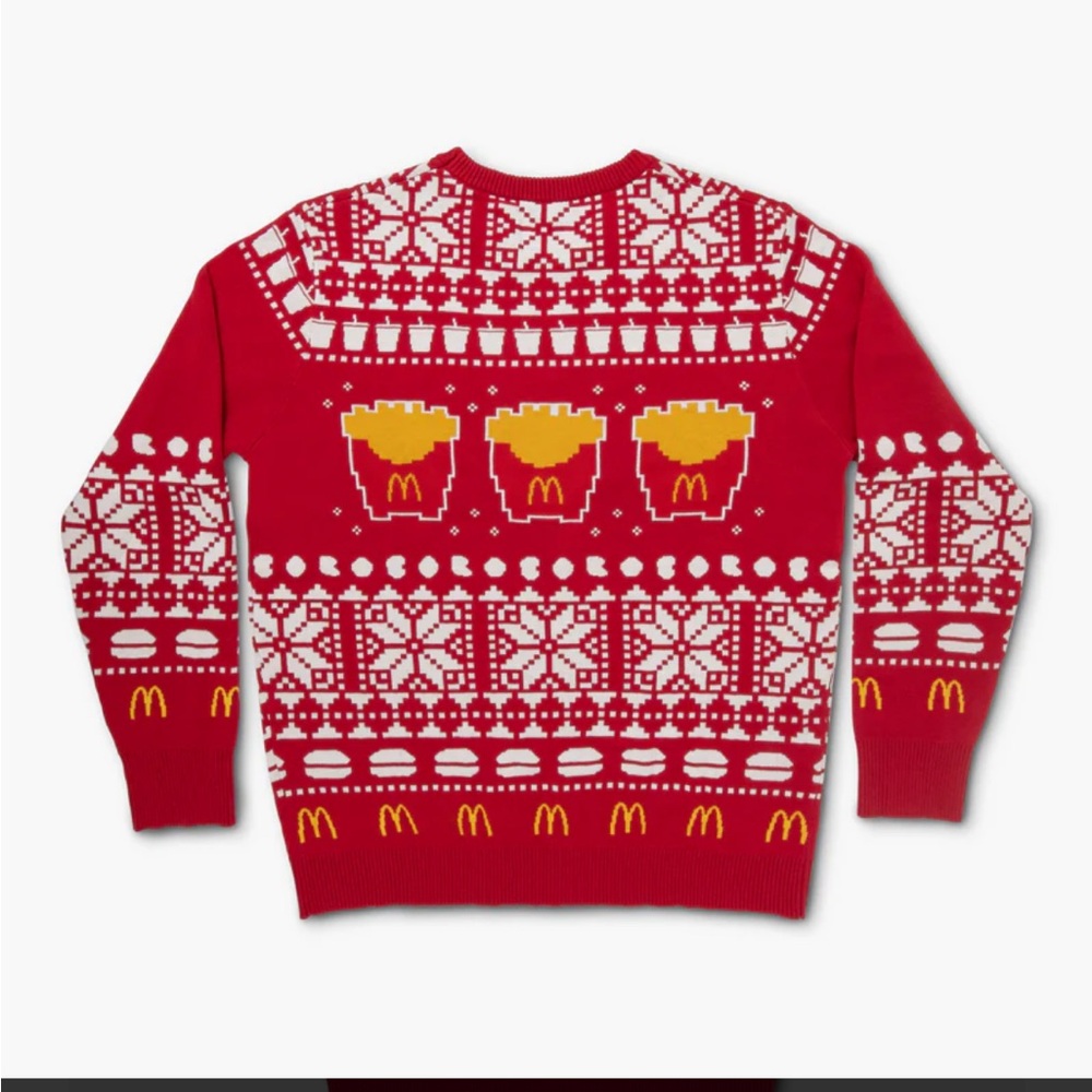 New McDonald’s Ugly Sweater L French Fry
